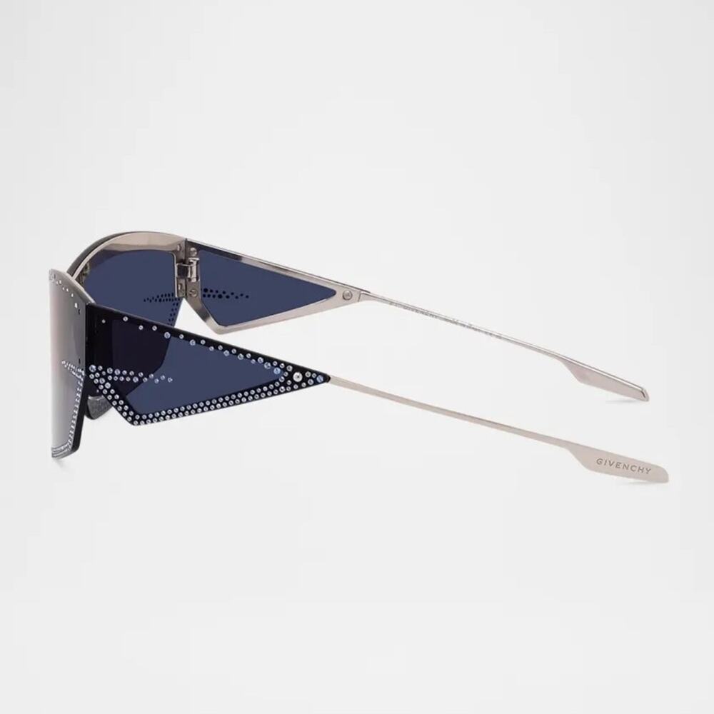 New! Givenchy GV4100US 16V Stylish Blue Rhinestone Sunglasses, Authentic - Picture 5 of 8